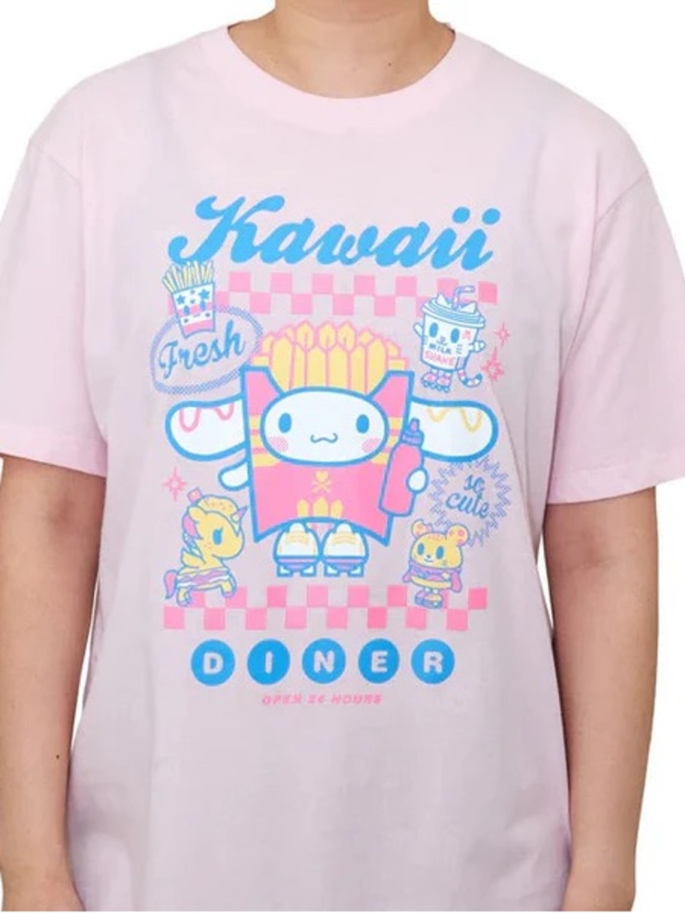Hello Kitty x TokiDoki Kawaii Pink Diner Graphic Tee